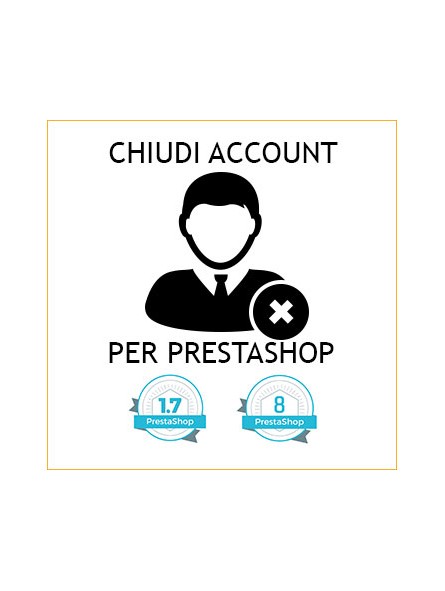Chiudi Account per PrestaShop