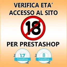 Popup verifica dell'età