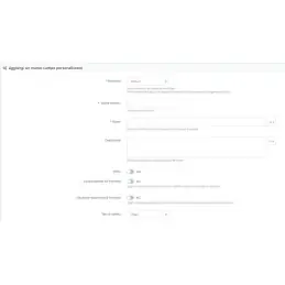 Campi Personalizzati Avanzati per PrestaShop