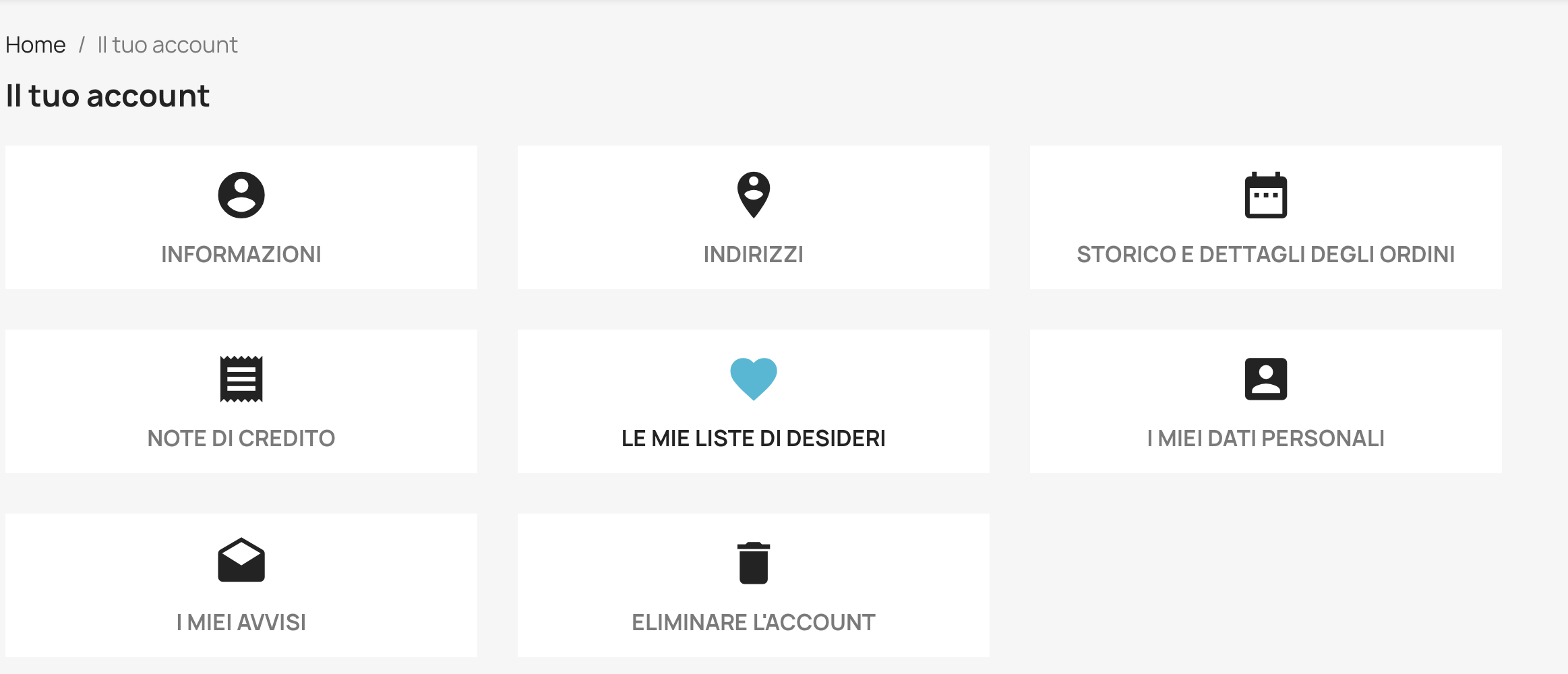 Modulo Elimina Account PrestaShop