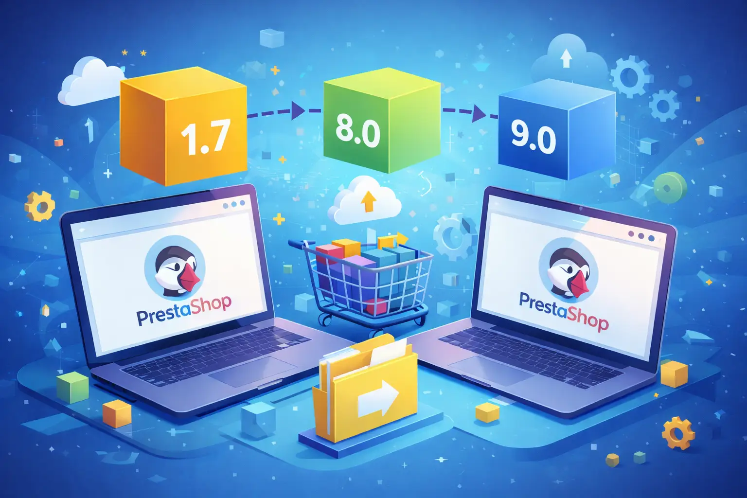 Migrazione PrestaShop da versione 1.7 a PrestaShop 8 e 9 Migrazione PrestaShop da versione 1.7 a PrestaShop 8 e 9