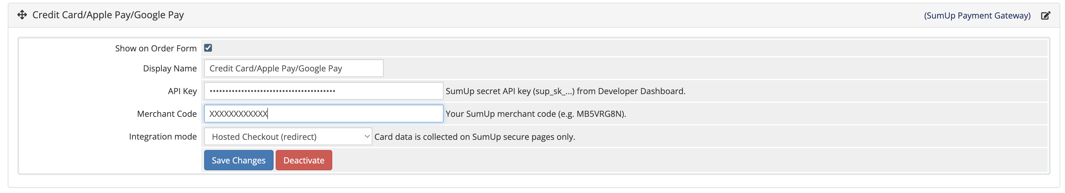 Free SumUp Module for WHMCS Free SumUp Module for WHMCS