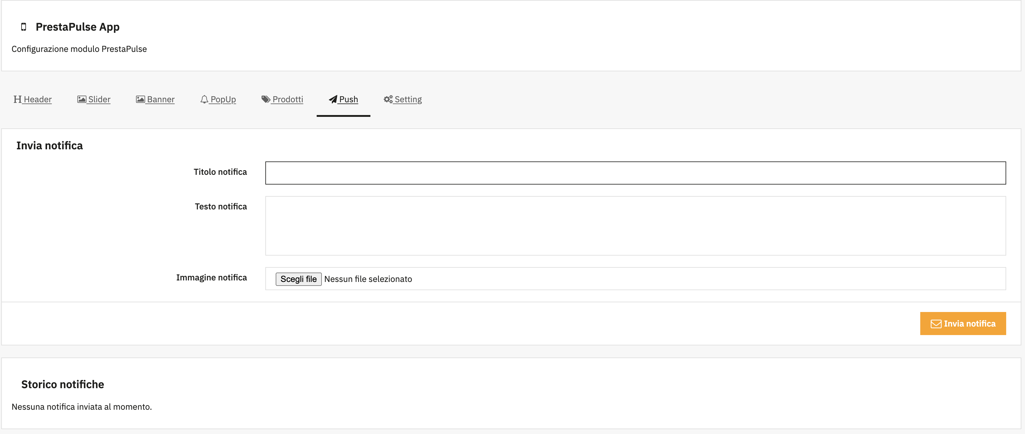 Invia notifiche Push promozionali